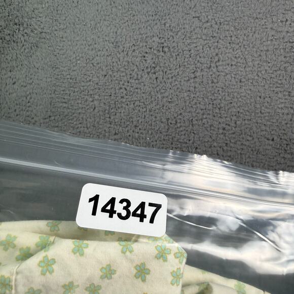 Katin Button Shirt Mens Large White Green Floral Short Sleeve Hawaiian Pocket - Picture 9 of 9